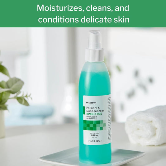 Mckesson Perineal Skin Cleanser, Rinse-Free, Herbal Scent, 8 Oz, 1 Count