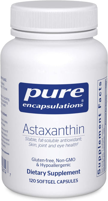 Pure Encapsulations Astaxanthin | Antioxidant Supplement For Joints, Skin And Eye Health, And Free Radicals* | 120 Softgel Capsules