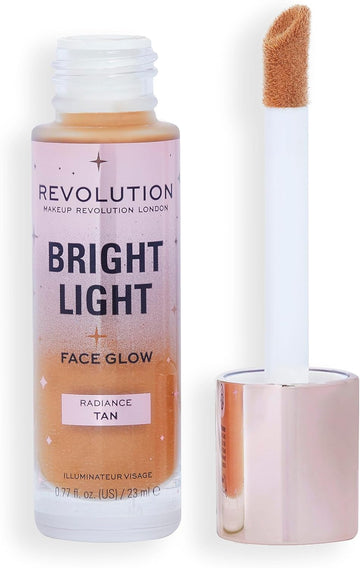 Makeup Revolution Bright Light Face Glow, Brightening Skin Tint, Radiant Finish, Gleam