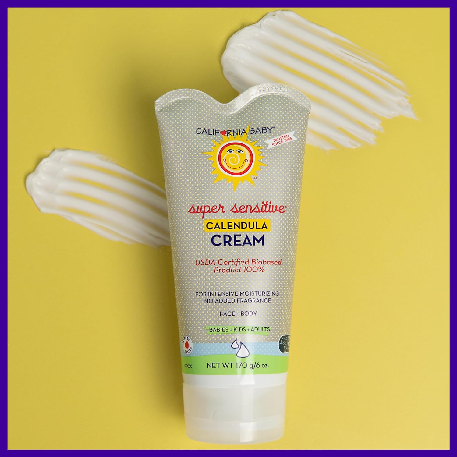 California Baby Calendula Cream | Soothing Baby Cream | Allergy Friendly | Plant-based | Soothes and Moisturizes Irritated, Dry Skin On Face and Body | 6 oz : Baby