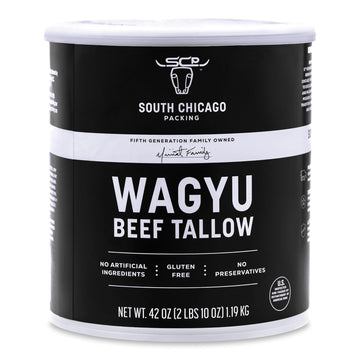 South Chicago Packing Wagyu Beef Tallow, 42 Ounces, Paleo-Friendly, Keto-Friendly, 100% Pure Wagyu