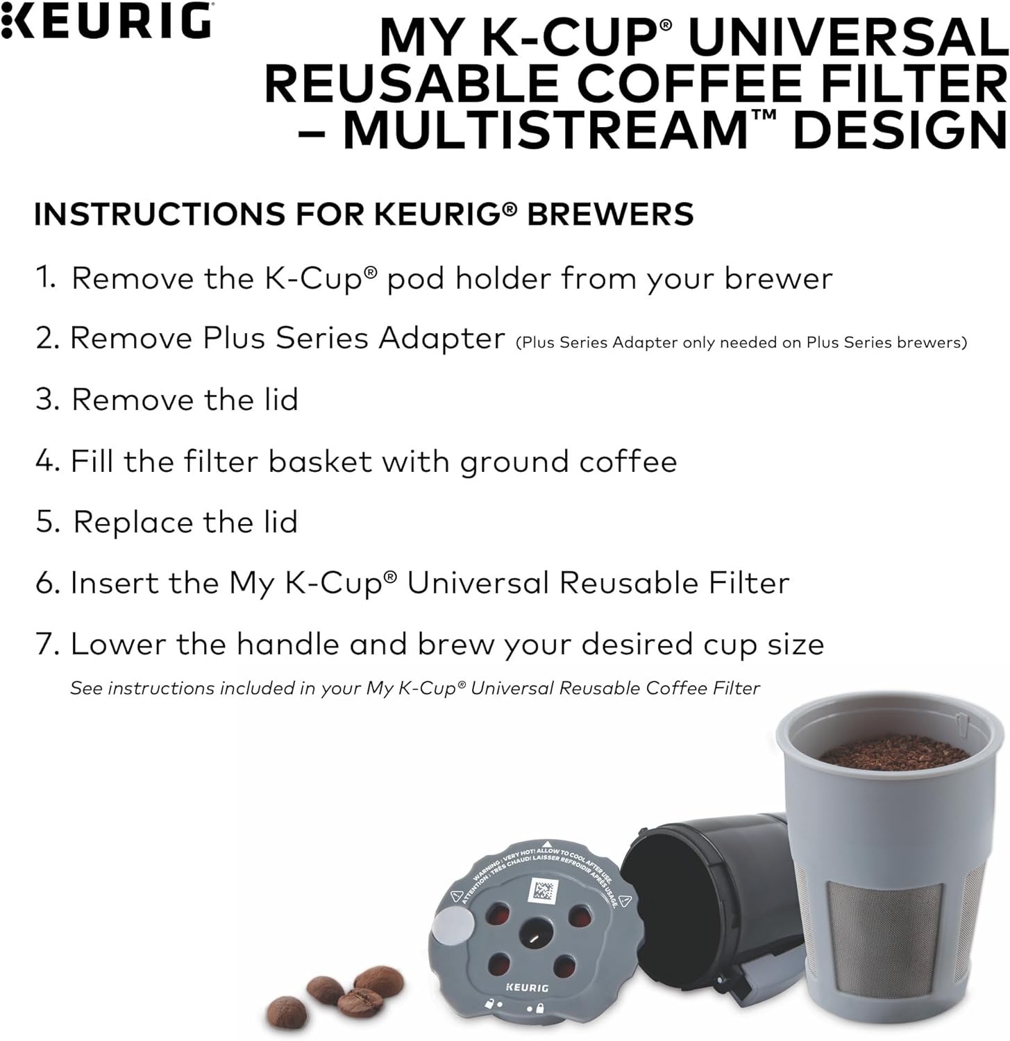 Keurig My K-Cup Universal Reusable Filter MultiStream Technology - Gray: Home & Kitchen