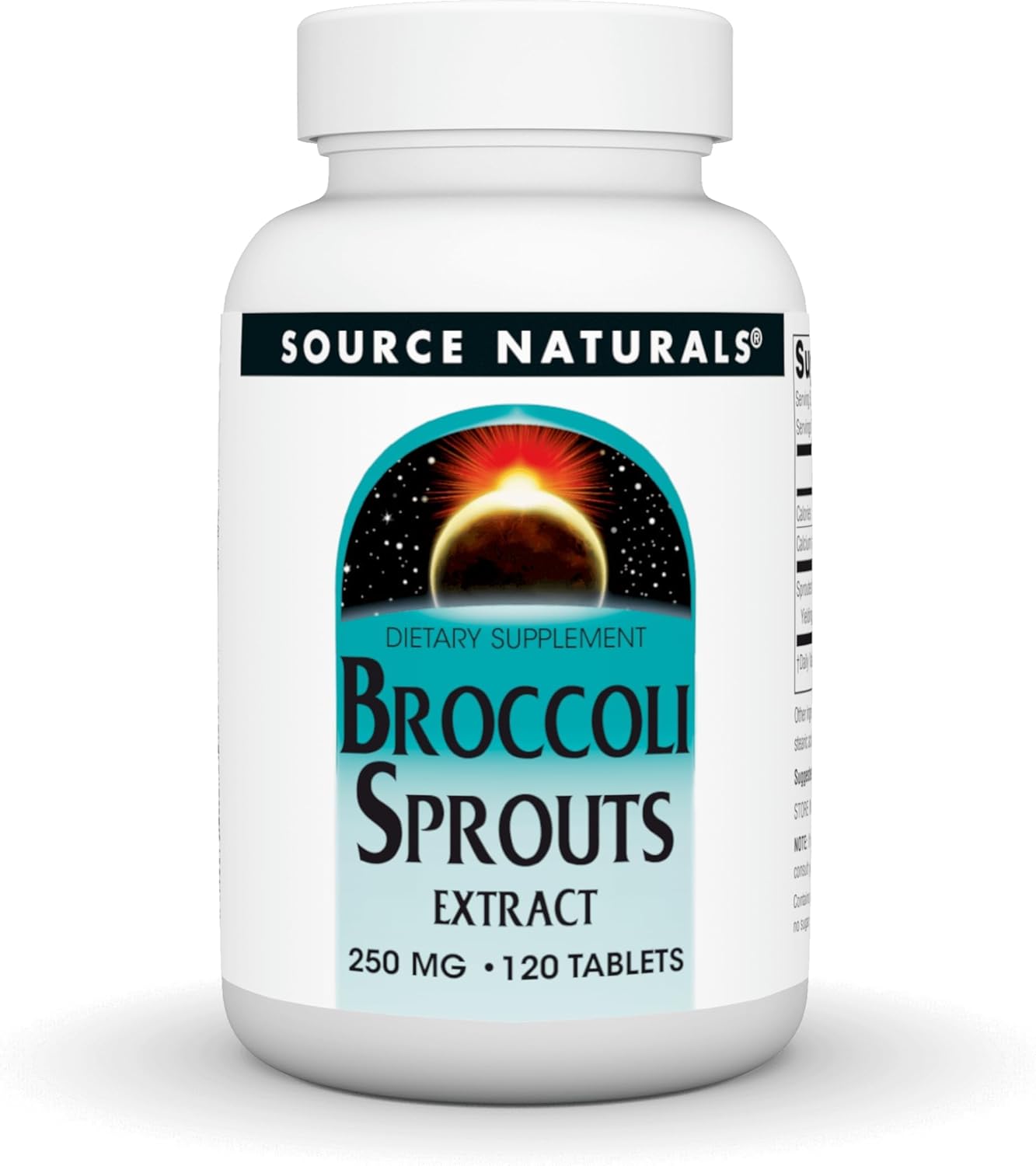 Source Naturals Broccoli Sprouts Extract, Containing Up To 50 Times The Concentration Of Isothiocyanates As Mature Broccoli, 250 Mg - 120 Tablets