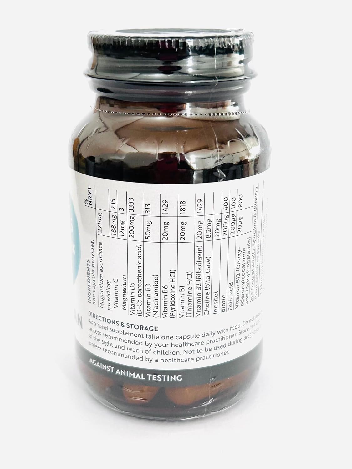 B0037Hch7Cviridian - High B5 Complex + Vit C - 30 Caps | Energy & Immune Support | Reduces Tiredness & Fatigue | Complete B-Vitamin Formula | 100% Active Ingredients | Expertly Formulated