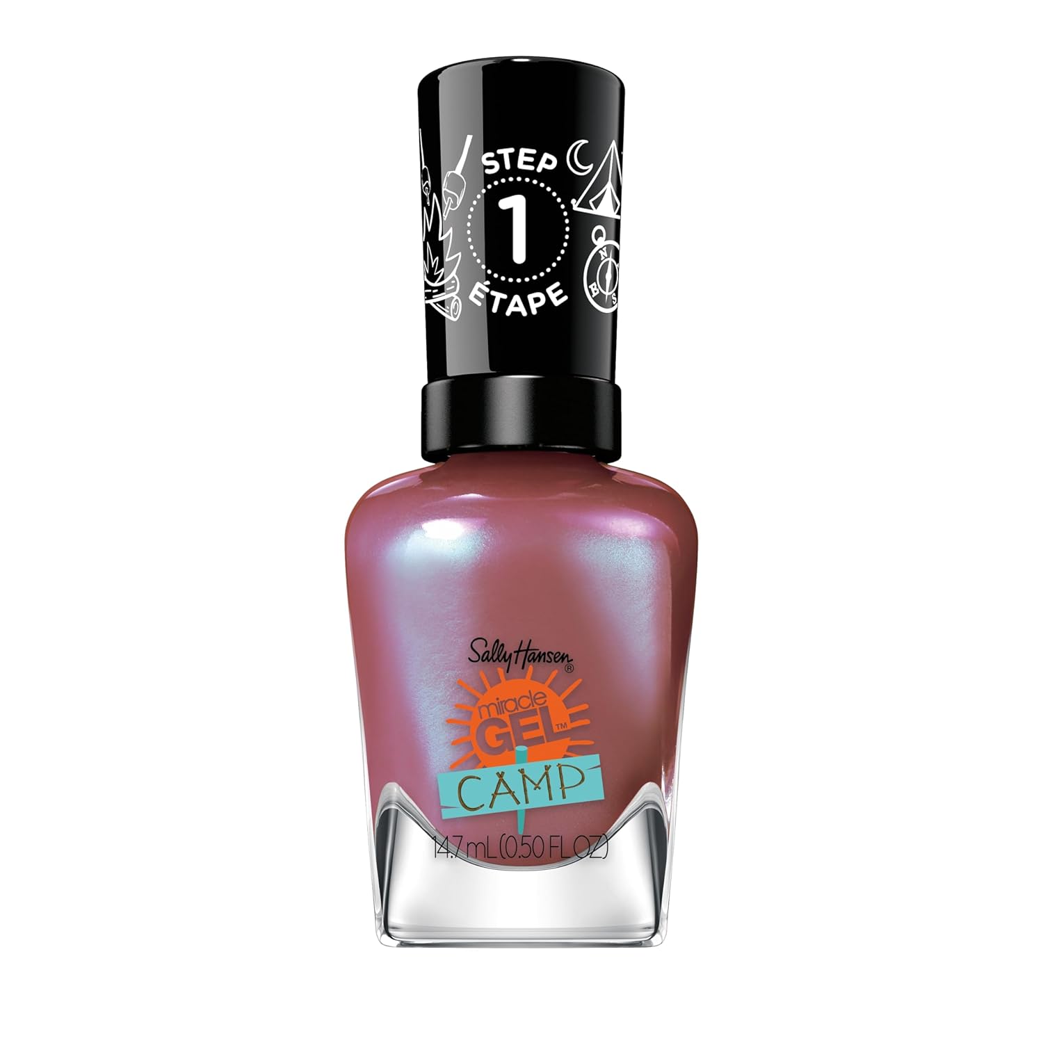 Sally Hansen Miracle Gel™, Summer Camp Cozy Cabin, Long Lasting, Gel-Like Formula, No Uv Lamp Needed, Purple Nail Polish