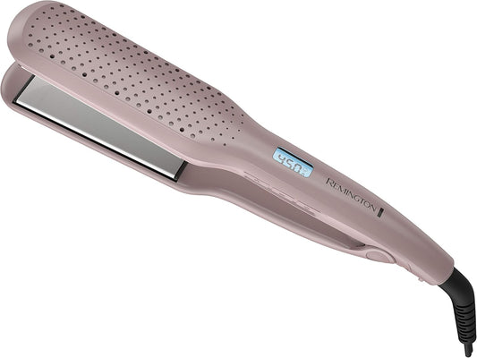 Remington Wet2Straight Hair Straightener / Flat Iron, 450°F Salon High Heat, 1 3/4" Inch Plates, Mauve