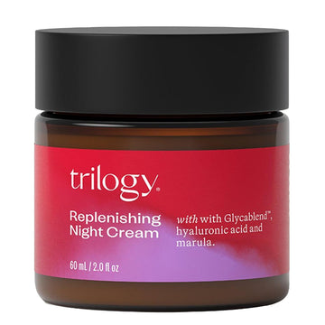 Trilogy Replenishing Night Cream, With Glycablend & Co-Enzyme Q10, 2.0 Fl Oz