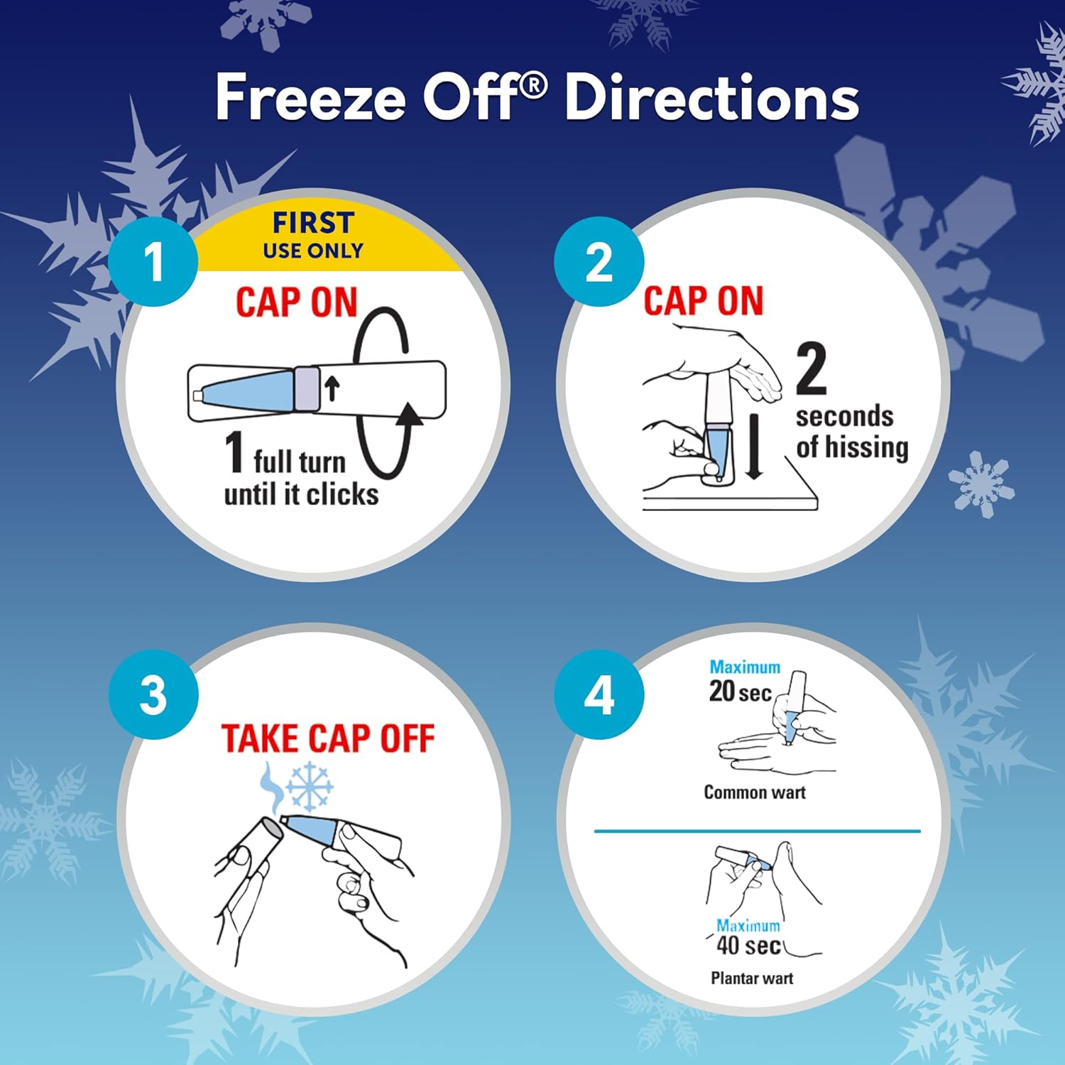 Compound W Nitrofreeze | Wart Removal | 1 Pen & 5 Replaceable Tips : Health & Household