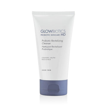 Glowbiotics Probiotic Revitalizing Cleanser: Gentle Hydrating Face Wash For Sensitive Skin | Removes Dirt, Oil & Makeup, Soothes Redness, With Peptides & Aloe Vera