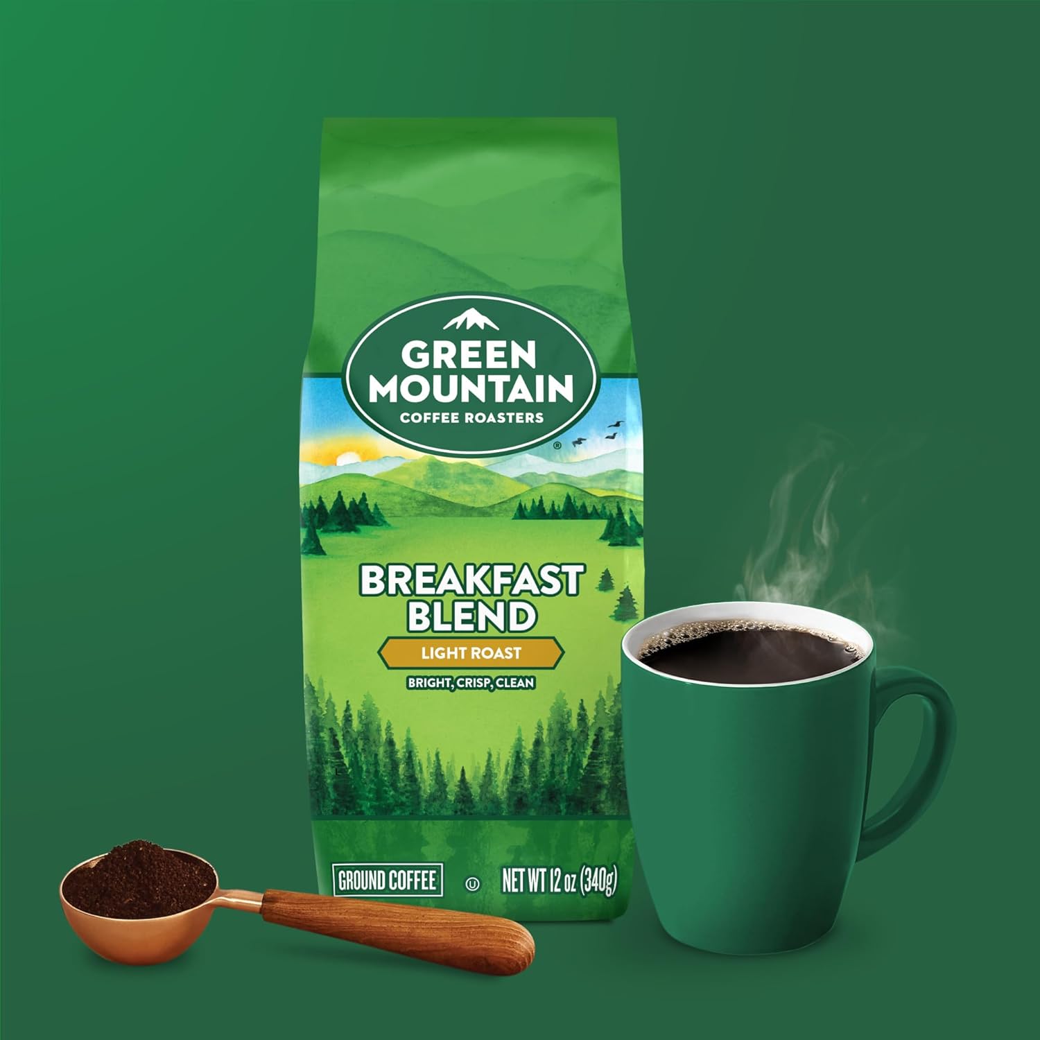 Green Mountain Coffee Breakfast Blend - Ground (12 Ounces)