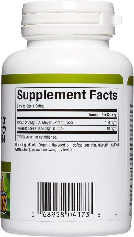 HerbalFactors by Natural Factors, Panax Ginseng, Promotes Resistance to Everyday Stress and a Healthy Well-Being, 60 softgels (60 servings)