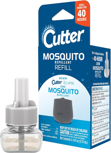 Cutter Mosquito Repellent 40-Hour Refill, Use With Cutter Eclipse Zone Mosquito Repellent Device