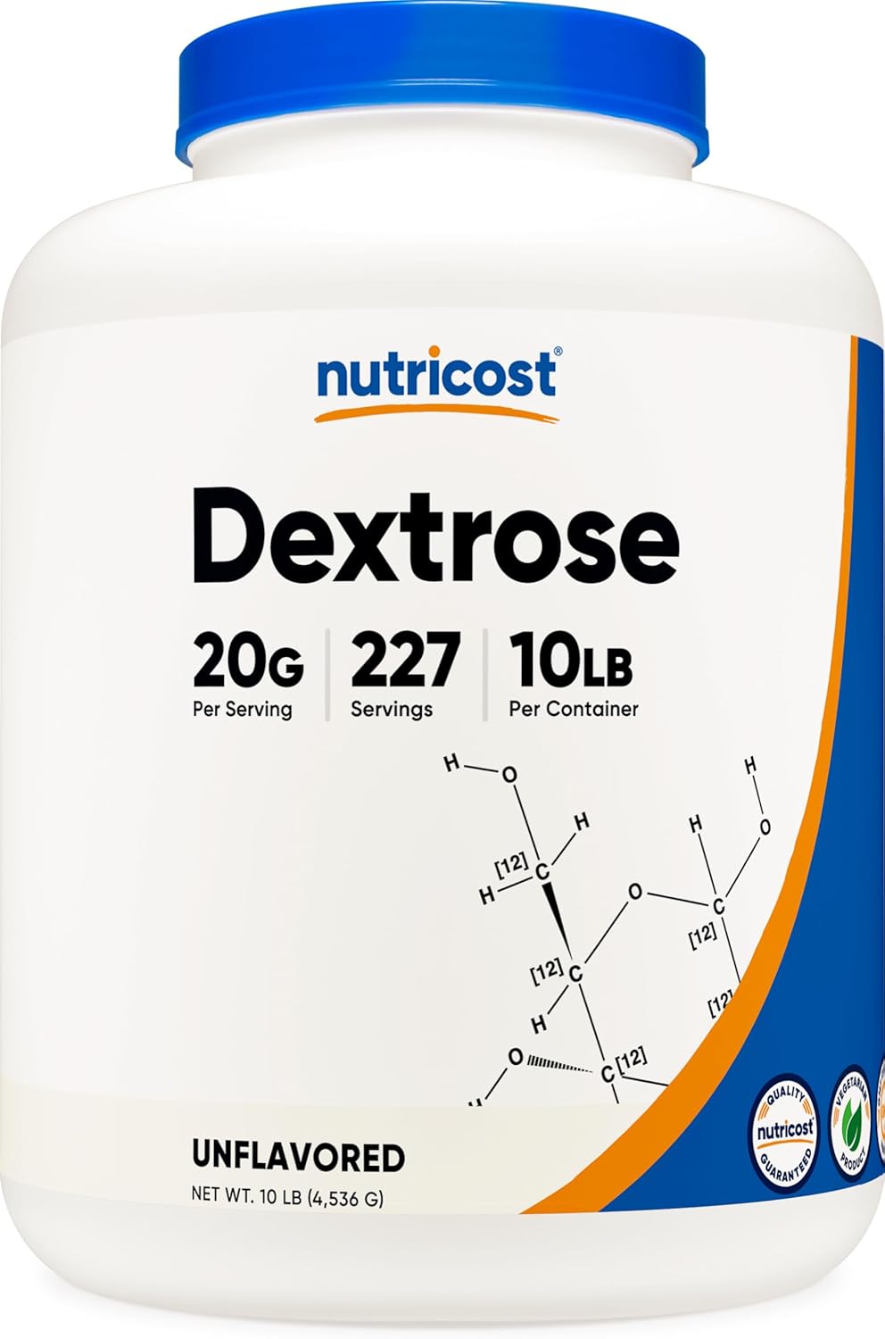 Nutricost Dextrose Powder 10 Lbs - Non-Gmo, Gluten Free