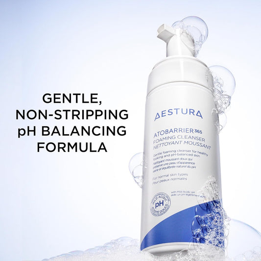 Aestura Atobarrier365 Gentle Ph-Balanced Foaming Cleanser With Ceramides | Korean Face Wash For Skin Moisture Barrier Repair, Hydrating Formula, Suitable For Dry Skin, 150Ml / 5.07 Oz