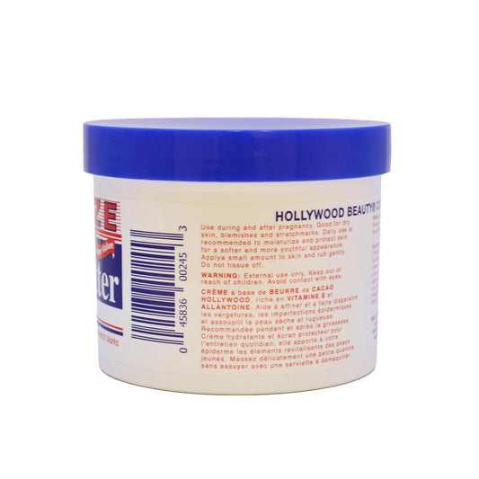 Hollywood Beauty Cocoa Butter Skin Cream - 25 Oz. - With Vitamin E - Enrich, Soothe, & Smooth Dry Skin