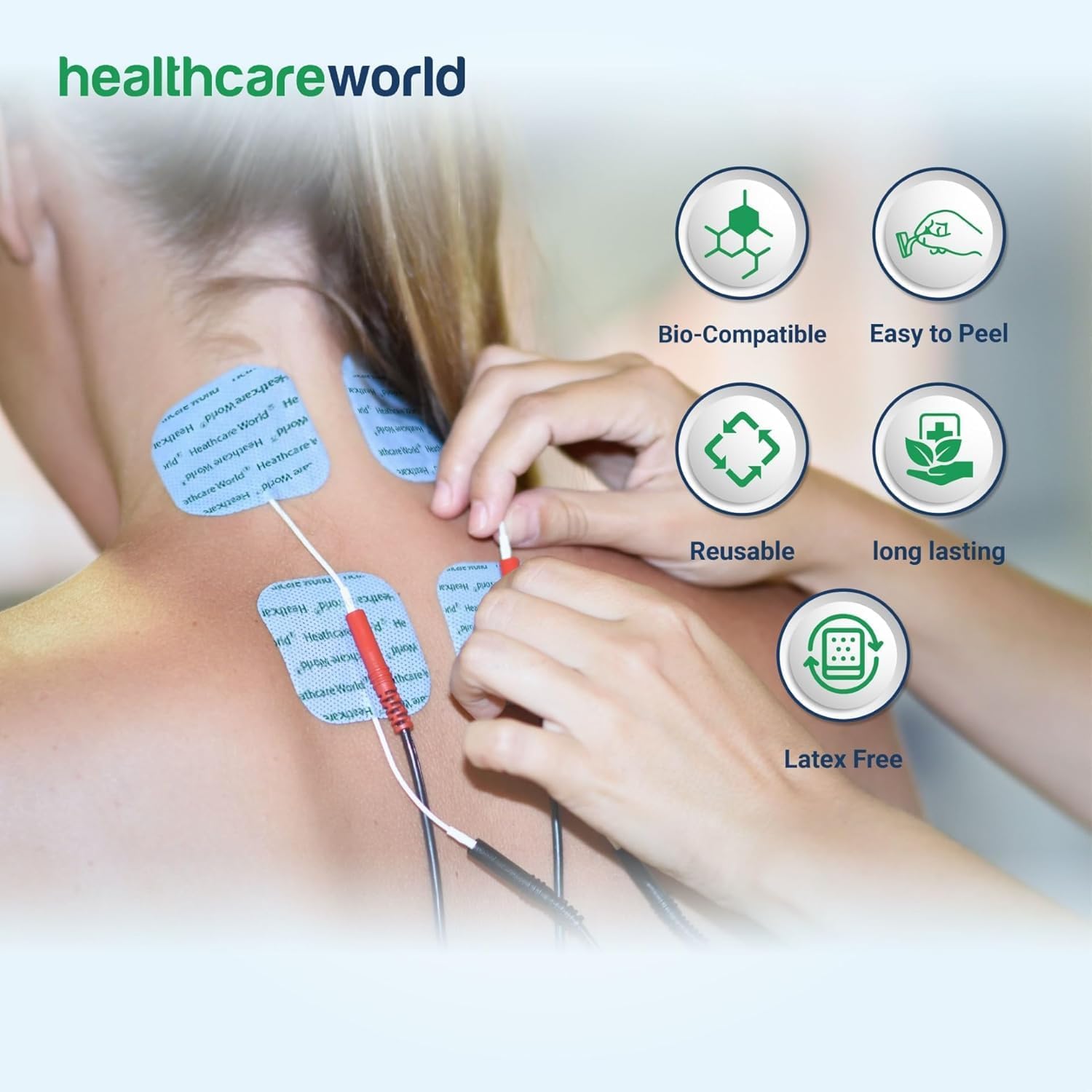 Tens Electrode Pads (16pcs)4x4 cm Self-Adhesive Long Lasting Gel Backed Pads Replacements Compatible with Neurotrac, Auvon, Lloyds, Elle Tens Machines : Amazon.co.uk: Health & Personal Care