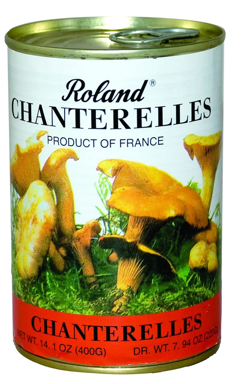 Roland Foods Canned Chanterelle Mushrooms, Specialty Canned Food, 7.9-Ounce Can