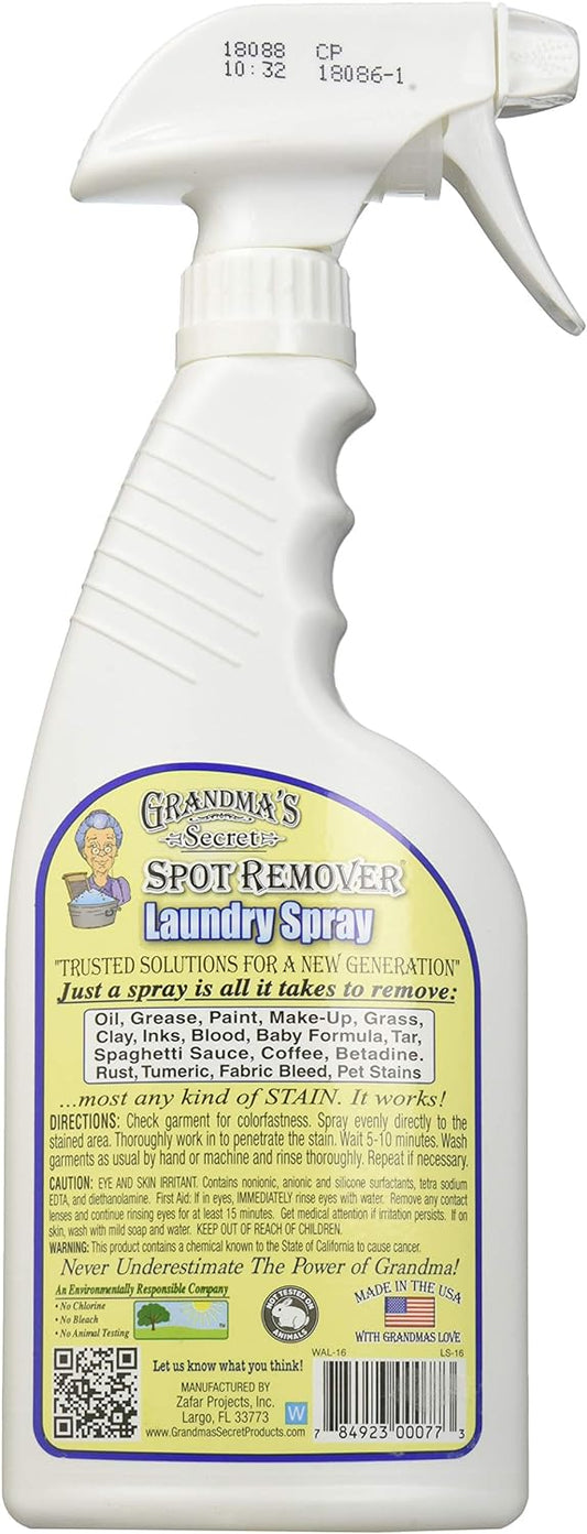 Grandmas Secret Spot Remover Laundry Spray 16FL oz 473ml