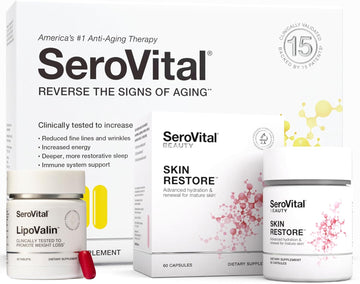 Serovital Healthy Aging Advanced Bundle Lipovalin + Skin Restore