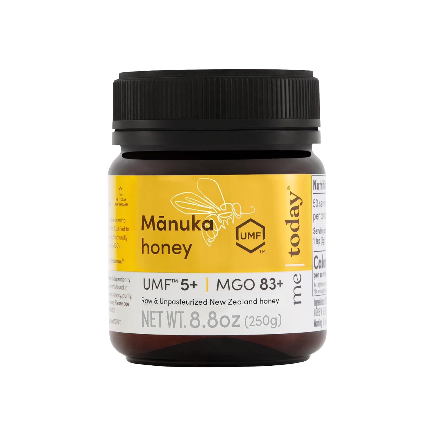 Me Today Manuka Honey, Umf 10+/Mgo 261+ From New Zealand Authentic, Raw & Unpasteurized Honey | Raw Manuka Honey For Daily Wellness Support | Delicious Honey Crafted By Bees In 8.8Oz