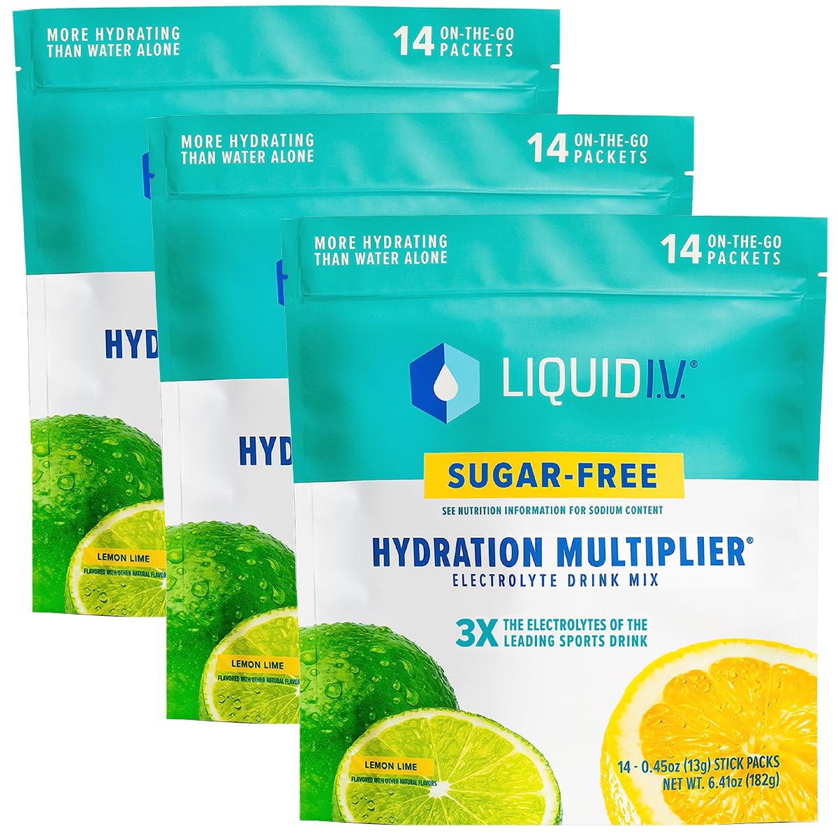 Liquid I.V. Sugar-Free Hydration Multiplier - Lemon Lime ? Sugar-Free