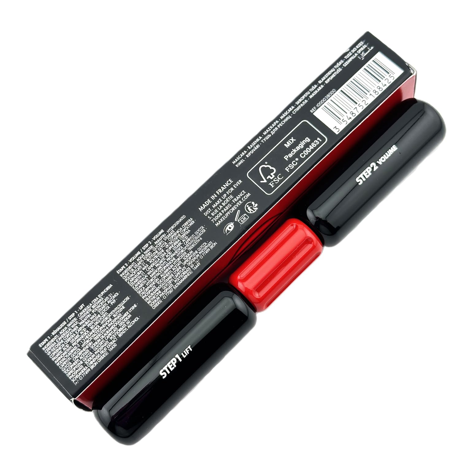 Make Up For Ever The Professionall 24Hr Double-Ended Lifting & Volumizing Mascara Black : Beauty & Personal Care