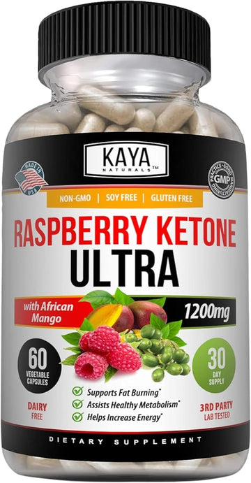 Kaya Naturals Keto Diet Raspberry Ketone - Weight Loss Supplement, Appetite Control, Boost Metabolism