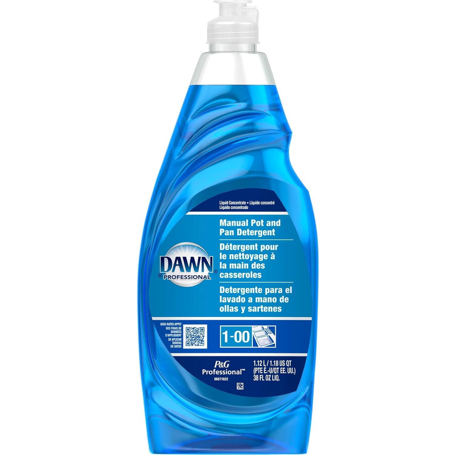 Dawn 45112 Dishwashing Liquid, Original, 38 oz, 1/BT, Blue