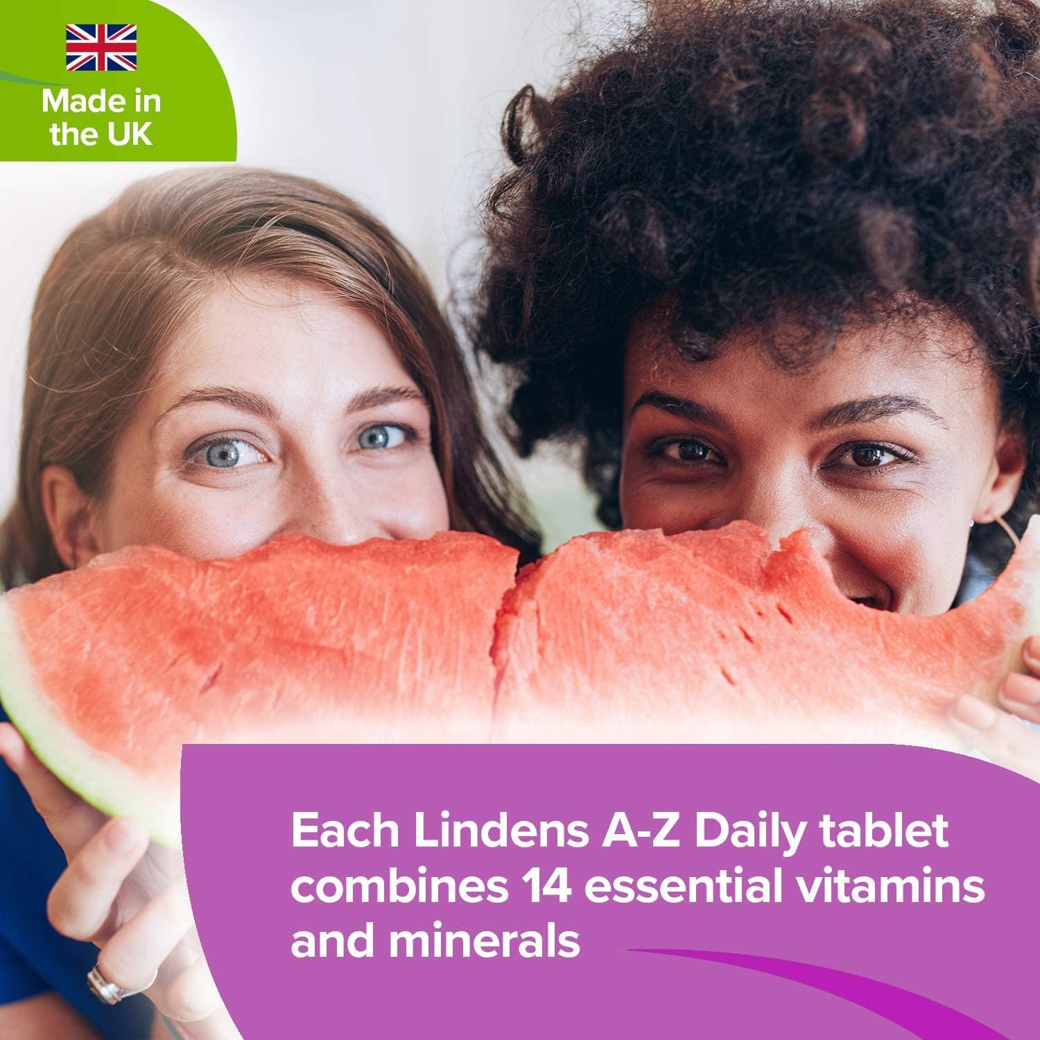 Lindens - Multivitamin A-Z Daily Tablets - 360 Pack (90 x 4) - UK Made - Perfect Vitamin & Mineral Balance of Vitamin A, C, D, E, B1, B2, B3, B6, B12, Folic Acid, Magnesium, Iron, Zinc & Iodine : Amazon.co.uk: Health & Personal Care