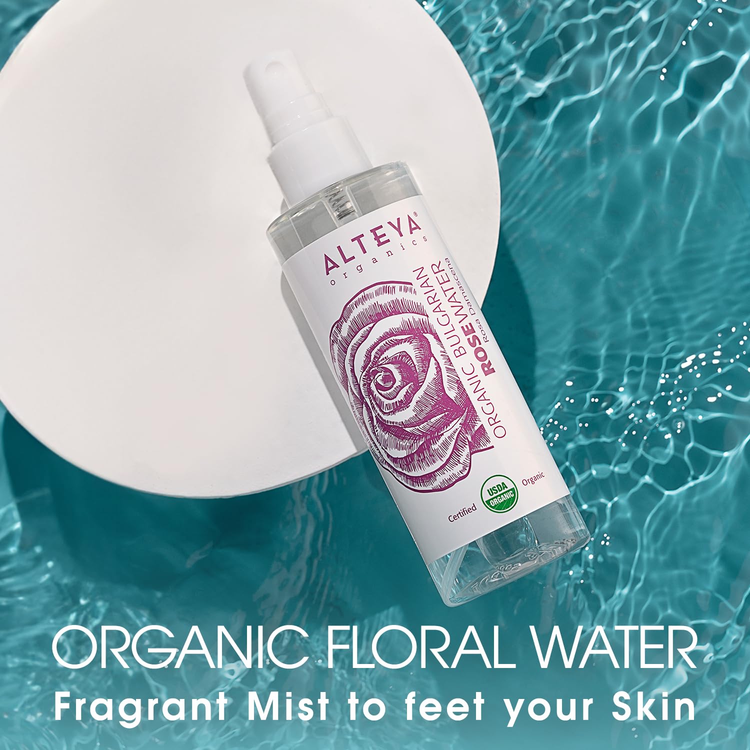 Alteya Udsa Organic Bulgarian Rose Water 3.4 Fl Oz Spray : Beauty & Personal Care