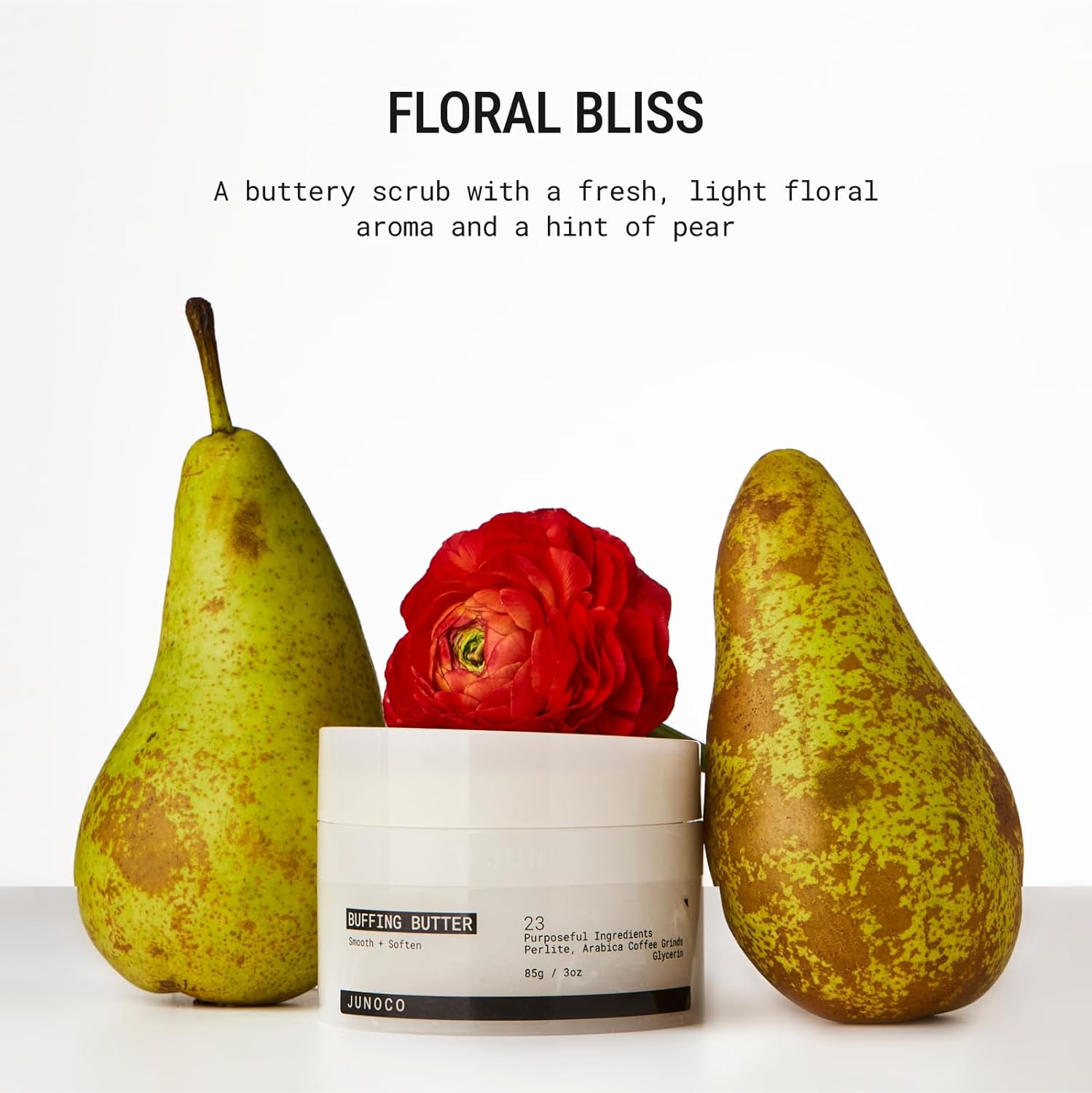 Juno & Co. Buffing Butter, Buttery Body Scrub With Refillable Pod For Exfoliating & Hydrating 85 G/3.0 Oz : Beauty & Personal Care