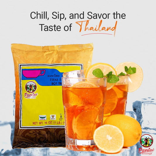 Thai Iced Tea Mix, Traditional Restaurant Style, 16 Oz. (Pack Of 2)