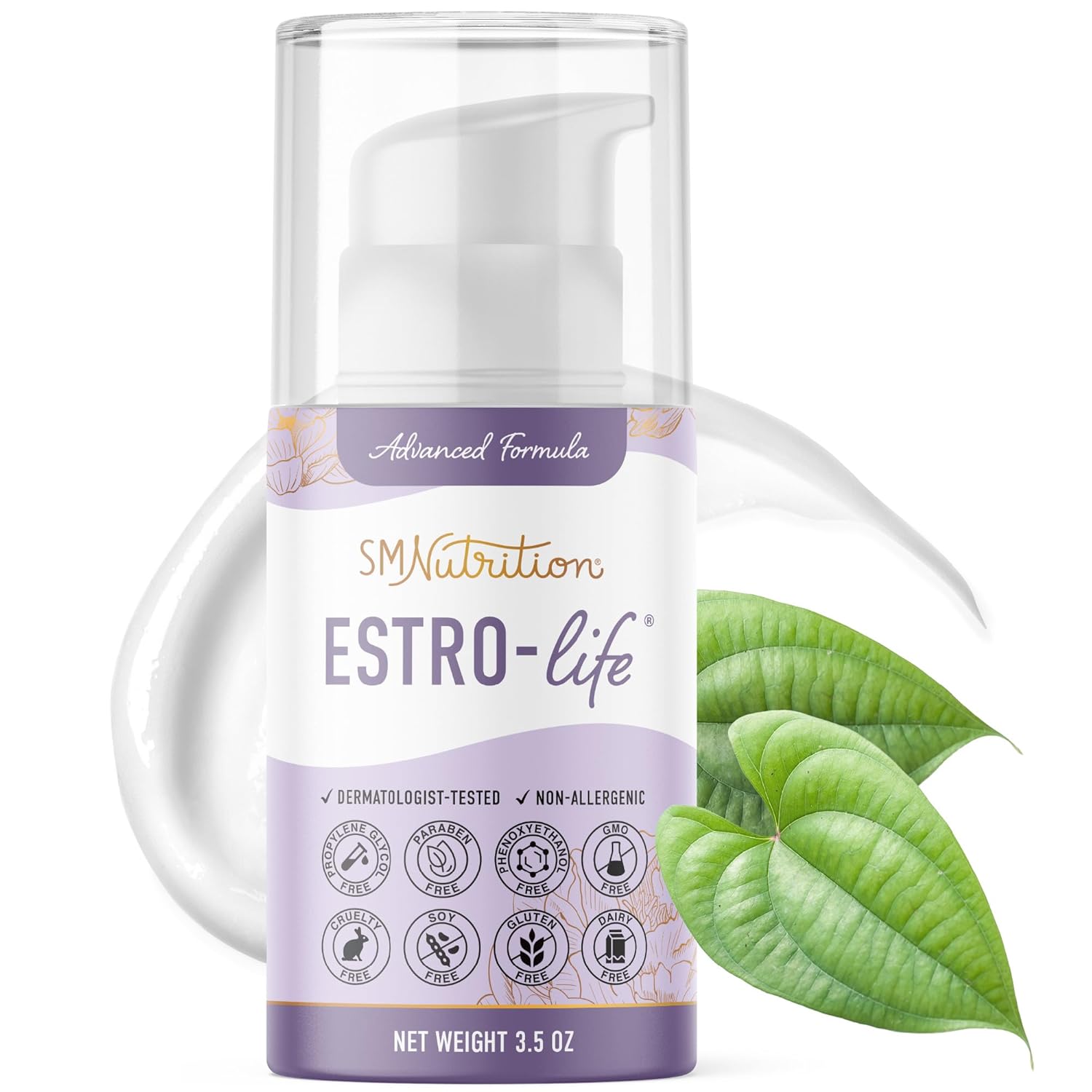 Estrogen Estriol Cream 175Mg Of Usp Micronized Estriol | Bioidentical Menopause & Menstrual Support | Dermatologist-Tested, Hypoallergenic, Soy-Free, Cruelty-Free, Non-Gmo | 84 Servings, 3.5Oz Pump