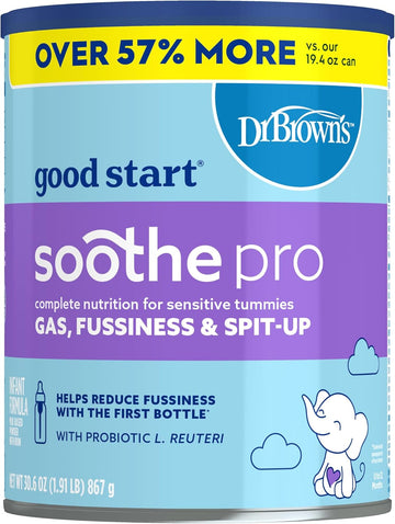 Gerber Good Start Baby Formula Powder, Soothepro Comforting Probiotics, Stage 1, 30.6 Ounce (Pack Of 1)