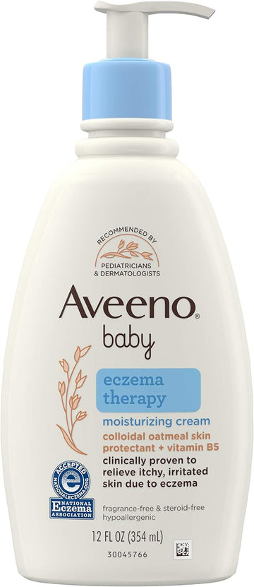 Aveeno Baby Eczema Therapy Moisturizing Cream, 12 Ounce