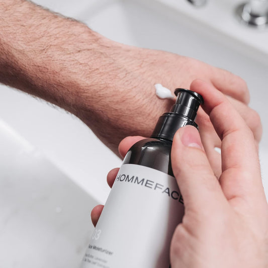 Hommeface Men’S Daily Face Moisturizer, 5.07 Fl. Oz. - Hydrating & Nourishing Facial Lotion For Men With Collagen, Witch Hazel & Cica Extracts, Lightweight, Alcohol-Free