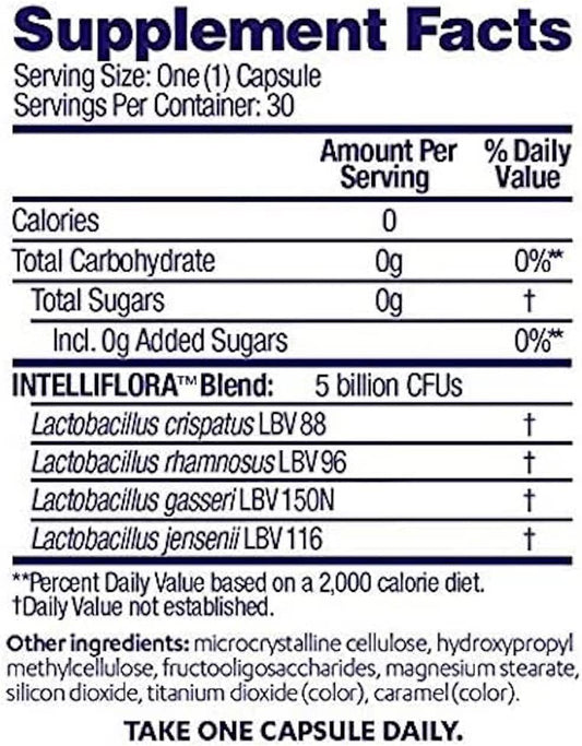 AZO Complete Feminine Balance Daily Probiotics for Women, Clinically Proven to Help Protect Vaginal Health, balance pH and yeast, Non-GMO, 60 Count
