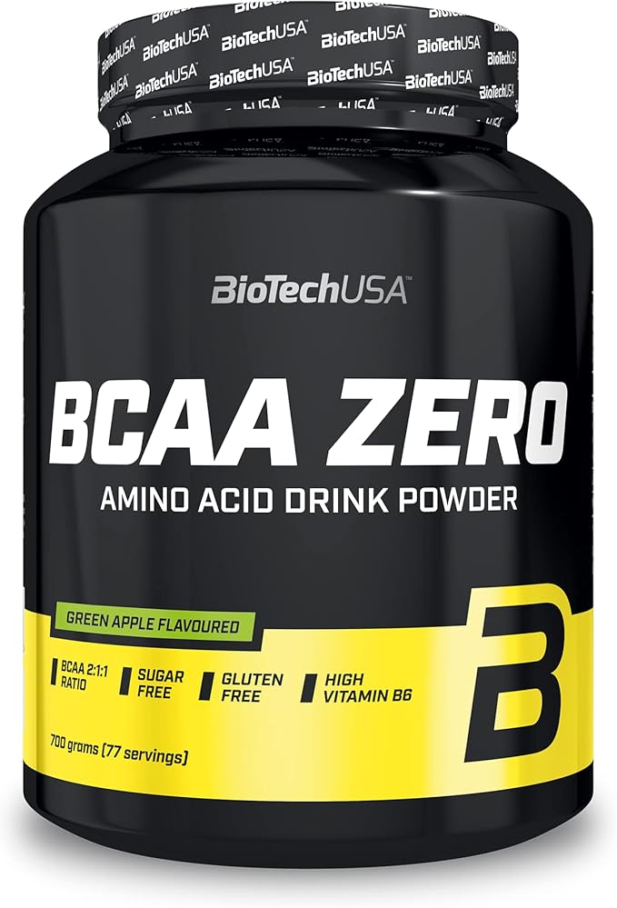 Biotechusa Bcaa Zero | Essential Amino Acid Powder | 6G Bcaa With Instant L-Leucine | Vegan | Sugar-Free, Lactose-Free, Gluten-Free, 360 G, Apple