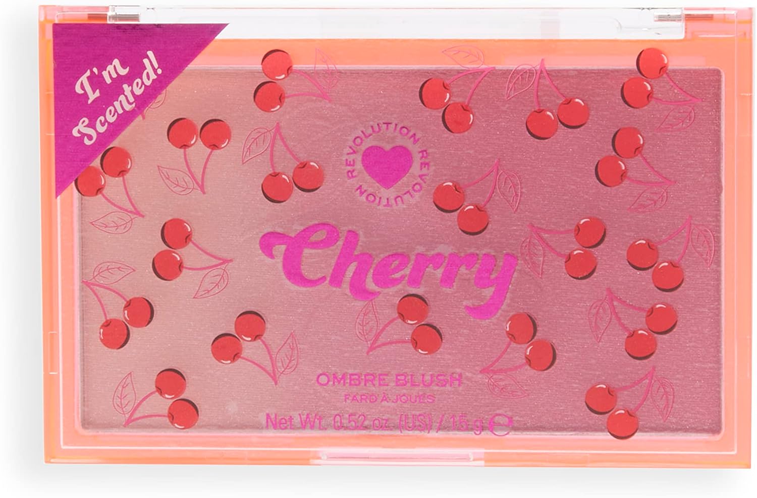 I Heart Revolution Makeup Blush, Pressed Powder Blusher, Highly Pigmented, Vegan & Cruelty-Free, Peach Ombre, 15G