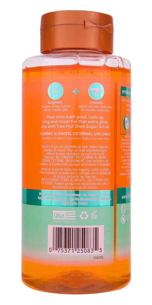 Tree Hut Tangerine Foaming Gel Wash | Cleanse & Soothe Skin Without Stripping Moisture | Made With Our Hydrating Oil Complex | 18 Fl Oz