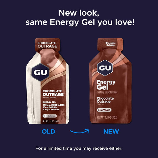 Gu Energy Original Sports Nutrition Energy Gel, Vegan, Gluten-Free, Kosher, And Dairy-Free On-The-Go Energy For Any Workout, 24-Count, Assorted Indulgent Flavors