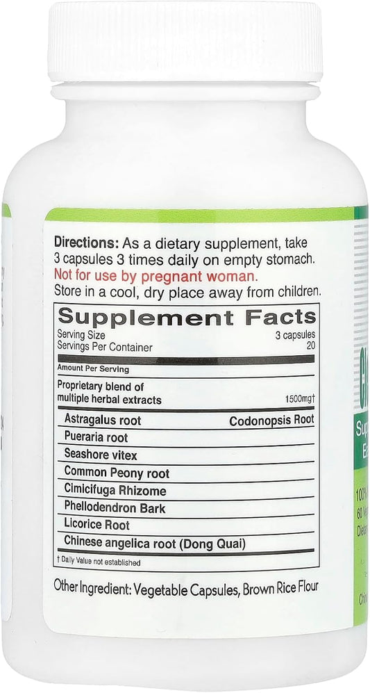 Clear Eye & Sharp Ear Dietary Supplement Capsules, 500 Mg, 60 Count Bottle