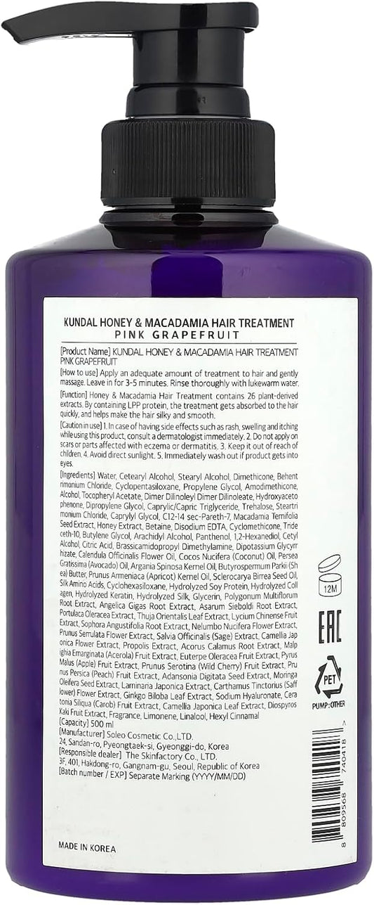 [Kundal] Protein Treatment 500Ml (Pink Grapefruit)