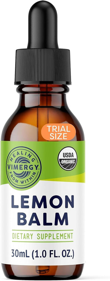 Vimergy USDA Organic Lemon Balm Extract, 30 Servings ? Supports Calm a