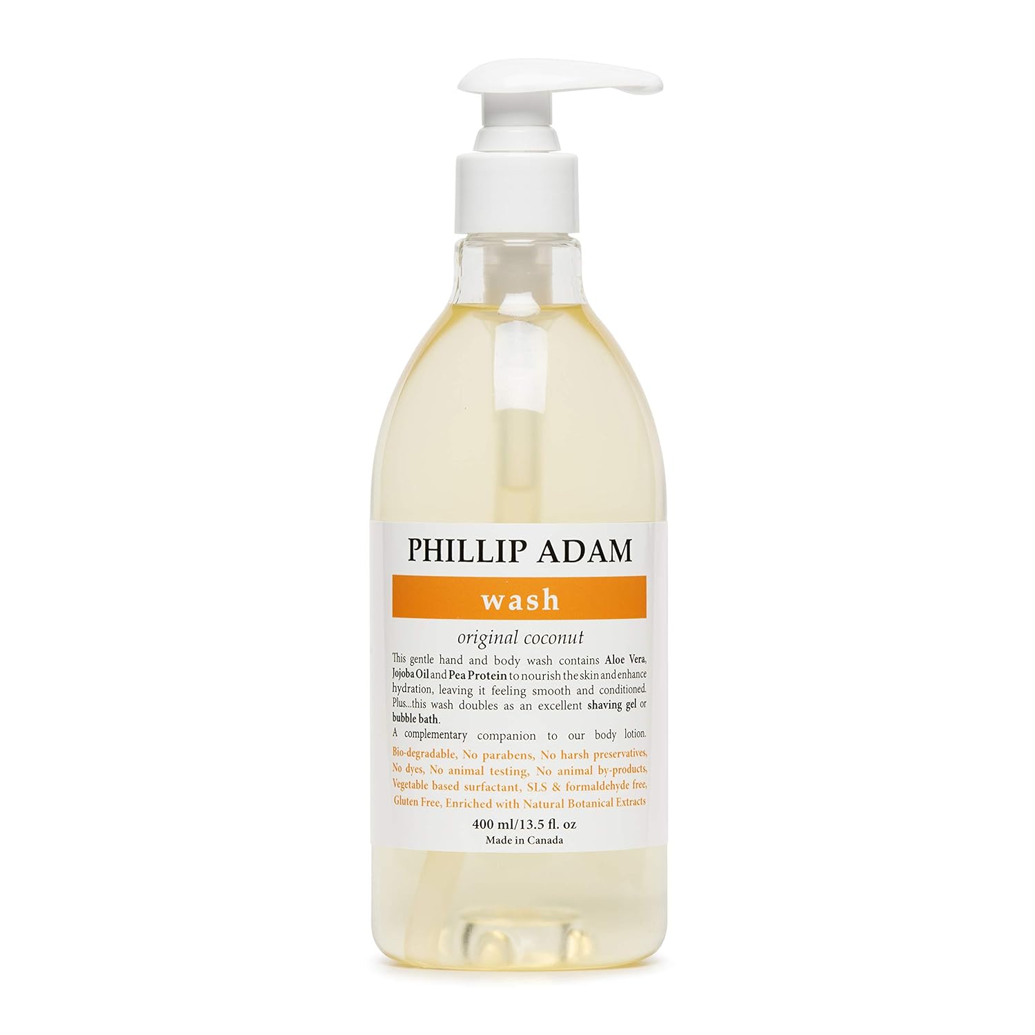 Phillip Adam Coconut Body Wash For All Skin Types - Sulfate Free And Gluten Free - All-Natural Based Ingredients - 13.5 Fl Oz