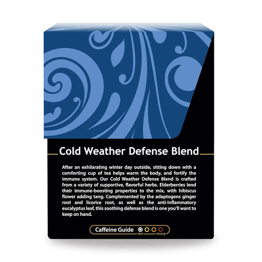 Buddha Teas - Organic Cold Weather Defense Blend - Herbal Tea - For Health & Wellbeing - With Antioxidants & Minerals - Clean Ingredients - No Caffeine - Ou Kosher & Non-Gmo - 18 Tea Bags (Pack Of 1)