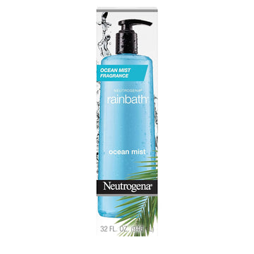 Neutrogena Rainbath Body Wash, Refreshing, Moisturizing Daily Body Cleanser And Shaving Gel With Clean Rinsing Lather, Ocean Mist Scent, 32 Fl. Oz