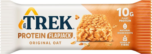 Jc'S Trek High Protein Flapjack Original Oat - Gluten Free - Plant Based Protein - Snack - 50G X 16 Bars