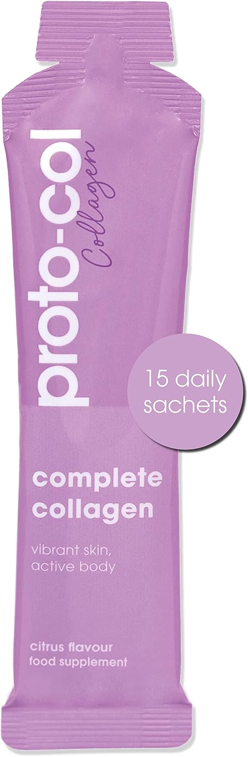 Proto-Col Women'S Complete Collagen Bovine Liquid Collagen Supplement For Women - Collagen Peptides For Healthier Skin, Delicious Citrus Drink - 8000Mg X 15 Sachets