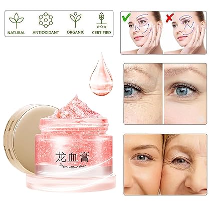 Retinol Placenta Dragon Blood Cream, Anti Wrinkle Cream for Women, Even Skin Tone, Lighten Fine Lines, Moisturize, Rejuvenate Skin (1PCS)